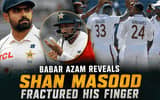 Babar Azam Confirms Shan Masood Fractured His Finger After Pakistan’s Defeat to West Indies; Doubt Over Second Test
