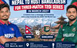Nepal vs Bangladesh T20I Series 2027: Schedule, Date, Venue and Latest Updates