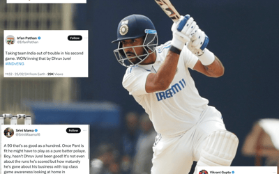 IND vs ENG: ?90 that's as good as a hundred? Fans salute Dhruv Jurel as he saves India in Ranchi