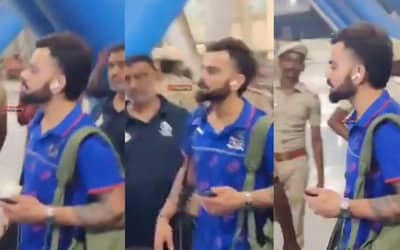 Watch: Virat Kohli receives "Kohli Kohli" chants from crowd as RCB lands in Chennai for the IPL 2024