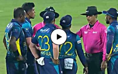 Watch: DRS Drama in Bangladesh vs Sri Lanka Match | On-field umpire gives out, but 3rd umpire says Not Out despite the Edge