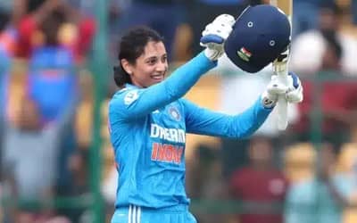 Smriti Mandhana equals Mithali Raj's record of most ODI hundreds by an Indian Female?Cricketer