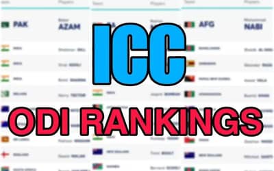 ICC ODI Rankings, Batting, Bowling, and Allrounders Rankings Latest Updated | Check Full Updated ODI Standings on July 2024