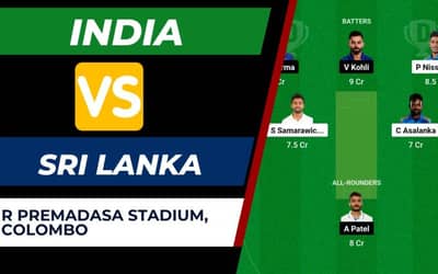 SL vs IND 2nd ODI Dream11 Prediction, Grand League, Small League, Strongest Playing 11s and Full Squads