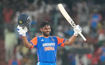 Sanju Samson smacks maiden T20i Century and helps India in destroying Bangladesh in the 3rd T20i