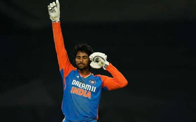 India's Tilak Varma becomes the 1st batter to slam three-consecutive hundreds in T20 Cricket