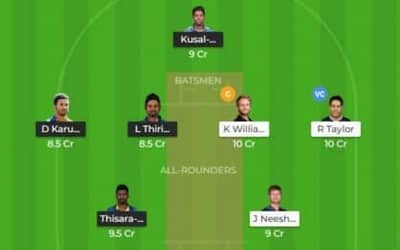ICC Cricket World Cup 2019 Match 3: New Zealand vs Sri Lanka Dream11 Team for Today Match