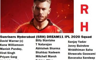 DREAM11 IPL 2020 : Team Sunrisers Hyderabad : Complete Squad Analysis, Strengths, Weaknesses, Prediction