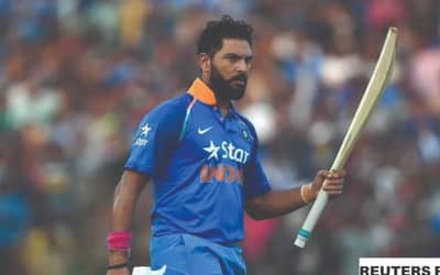 Yuvraj Singh practicing for Syed Mushtaq Ali Trophy 2020-21