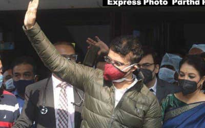 BCCI President Sourav Ganguly says he is ?absolutely fine? after discharge from the hospital
