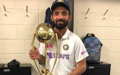 Ajinkya Rahane received a grand welcome upon arriving India by wife and daughter