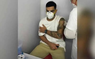 Indian skipper Virat Kohli got his first dose of Covid-19 vaccine, urges everyone to take theirs