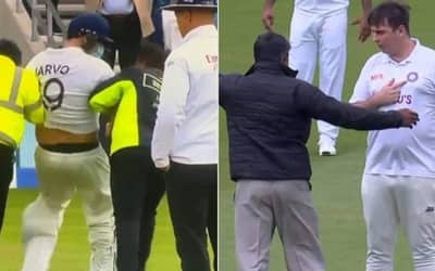 ENGvsIND: Jarvo69 Bowling in Oval Test after getting banned from Headingley