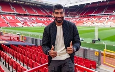 Jasprit Bumrah visits Manchester United?s home ground in Old Trafford