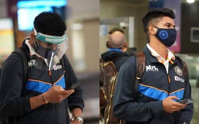 Team India touch down South Africa for the upcoming 3 matches Test Series