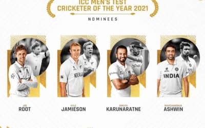 ICC Test Cricketer of the Year 2021 Nominees - R Ashwin, Joe Root, Kyle Jamieson