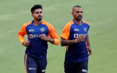 INDvsWI: Shikhar Dhawan, Shreyas Iyer cleared to train, tested covid negative