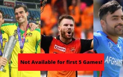 IPL 2022: 26 Overseas Players Who Will Miss First Week.&nbsp;