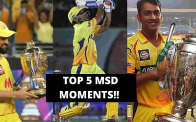 TATA IPL 2022: Top 5 Moments of MS Dhoni in the IPL.&nbsp;