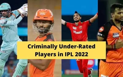 IPL 2022: Top 5 Underrated Players in IPL 2022.&nbsp;