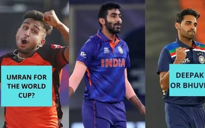 ICC T20 World Cup 2022: Top 5 Fast Bowlers for Indian Cricket Team.&nbsp;