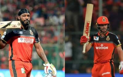 IPL 2022: AB De Villiers and Chris Gayle Inducted into the RCB Hall of Fame.&nbsp;