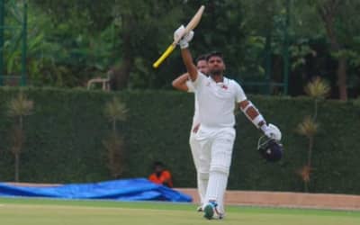 Against Uttarakhand, debutante Suved Parkar hit a double tonne as Mumbai declared on 647/8