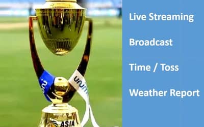 ASIA CUP 2022: India vs Pakistan live streaming, Timing and Channel Details in India