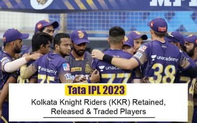 IPL 2023 Auction: Kolkata Knight Riders (KKR) Retained Players 2023 List, Released Player, Traded Players