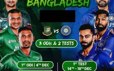 India tour of Bangladesh 2022: Squads, Schedule, Fixture, broadcasting, and all you need to know