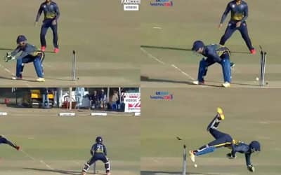 Watch: Making MS Dhoni proud! Arjun Saud inflicts 2 no-look runouts in the same over in MSD style.