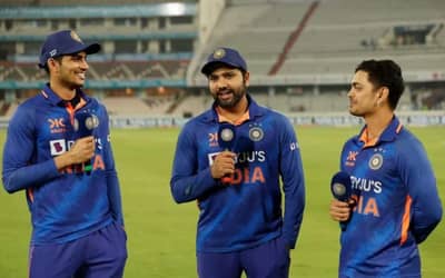 INDvNZ: Watch Rohit Sharma hilariously troll Ishan Kishan for double century after 1st ODI, Shubman Gill 200