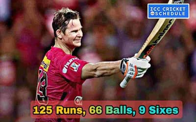 BBL: Steve Smith scored 125 runs with the help of 5 fours and 9 sixes, giving a befitting reply to the?IPL?franchise