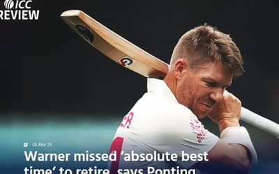 Ricky Ponting Believes David Warner Missed the Ideal Time to Retire from Test Cricket: The ICC Review