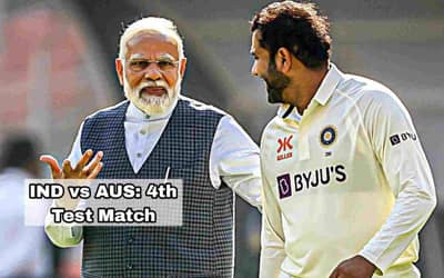 IND vs AUS: Australia's great start on the first day in the fourth test match, Narendra Modi and the President of Australia were present at the stadium