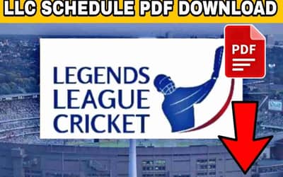 Legends League Cricket (LLC) Masters 2023 PDF Download