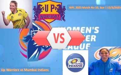 WPL 2023: Up Warriorz vs Mumbai Indians, 10th Match Women IPL 2023.