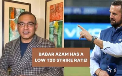 Babar Azam?s T20 Strike Rate in Question. Simon Doull and Ameer Sohail Fight Live on Air.&nbsp;