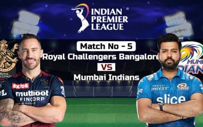 IPL 2023: Royal Challengers Bangalore vs Mumbai Indians, 5th Match IPL 2023