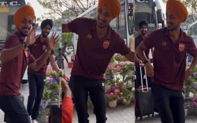 RR vs PBKS: WATCH - Bhangra star Arshdeep Singh turns into a Bihu dancer on arriving in Guwahati