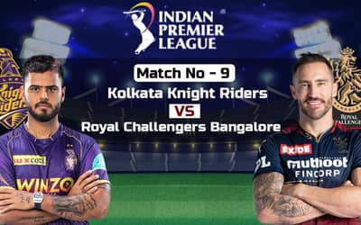 IPL 2023: Kolkata Knight Riders vs Royal Challengers Bangalore, 9th Match IPL 2023