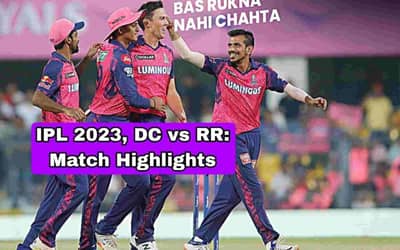 IPL 2023, RR vs DC: Match Highlights | Updated Points table