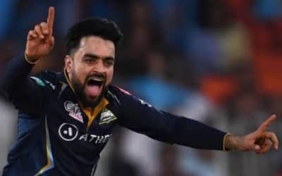 Watch: Rashid Khan picks hat-trick during GT vs KKR match, removes Russell, Narine &amp; Shardul