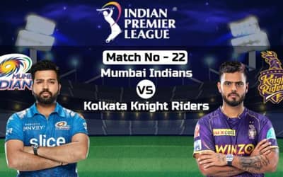 IPL 2023 MI vs KKR: Mumbai Indians vs Kolkata Knight Riders | Live Score, Result | News and updates | IPL 2023 Match No 22