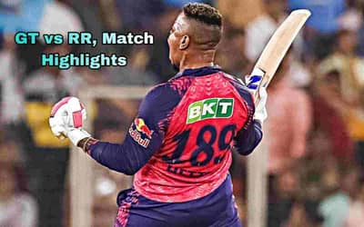 GT vs RR, Match Highlights: In a thrilling match, Rajasthan defeated Gujarat by three wickets | Updated Points Table after GT vs RR