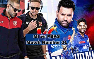 IPL 2023, MI vs PBKS: Expected Playing 11, and Head-To-Head