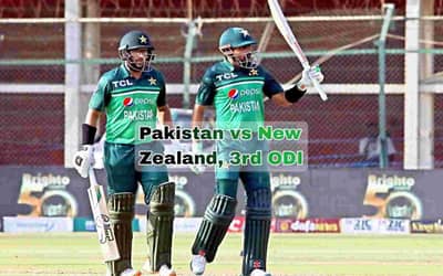 PAK vs NZ 3rd ODI Live Score: Batting first, Pakistan scored 287 runs in 50 overs