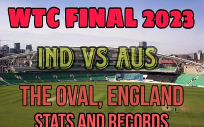 WTC Final 2023 IND vs AUS Venue Test, ODI Stats and Records | ICC WTC 2023