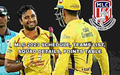 MLC 2023 Schedule, Teams List, Squad Details, Points Table| Major League Cricket 2023