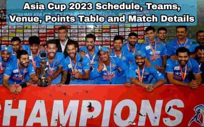 Asia Cup 2023 Schedule, Teams, Venue, Points Table, and Match Details